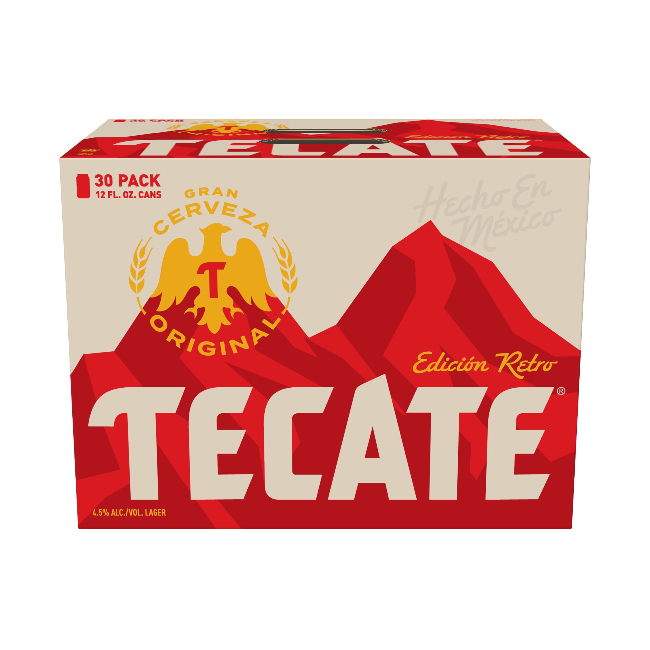 Tecate Original Mexican Lager Import Beer, 30 pack, 12 fl oz Cans