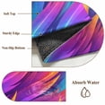 thumbnail image 6 of Abstract Art 3x5 Area Rugs for Living Room, Blue Purple Yellow Gradient Flame Texture Modern Non Slip Floor Mat Washable Low-Profile Indoor Carpet for Bedroom, Dining Room, Bathroom, 6 of 9