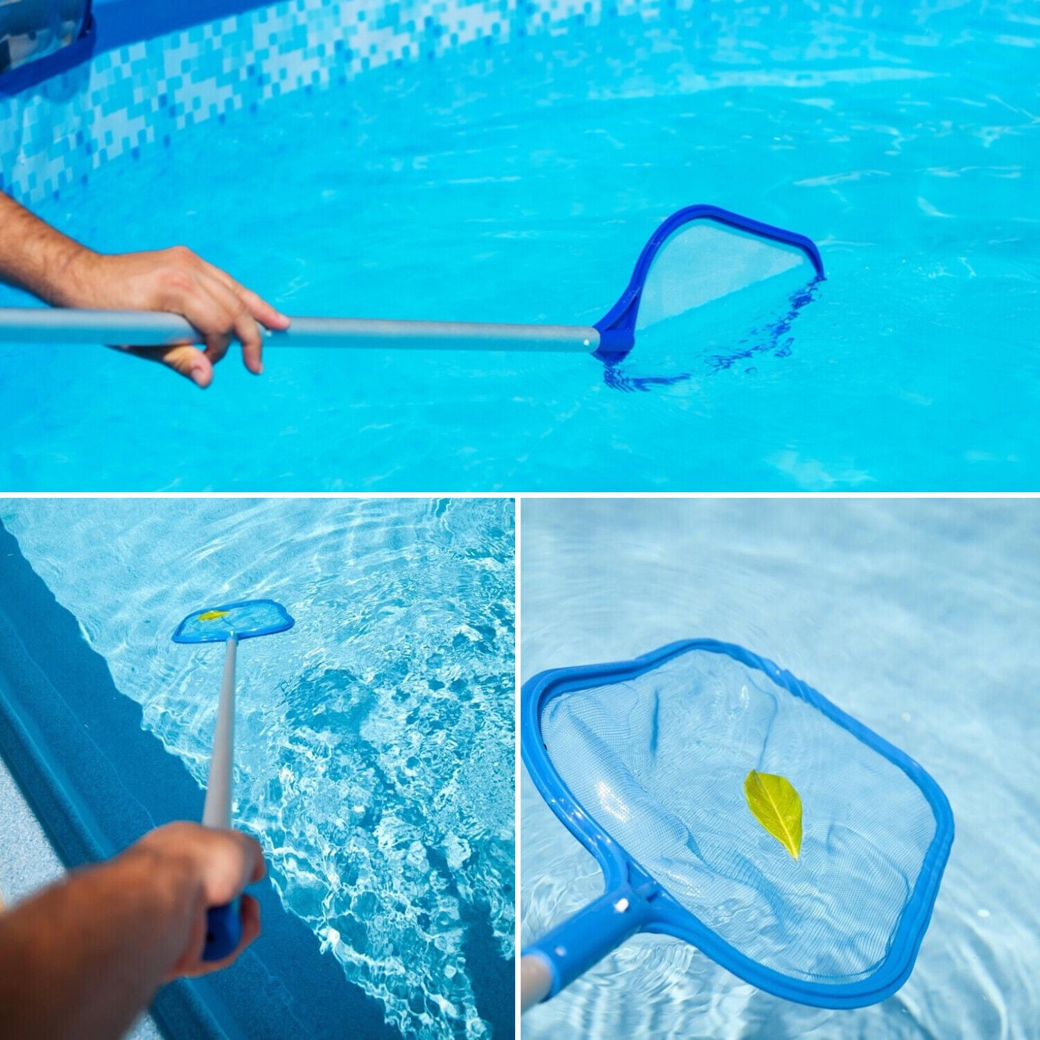 Swimming Pool Leaf Skimmer Rake Net Spa Hot Tub Cleaning Tool