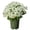 White, variant on FXMLRLK Large Artificial Outdoor Sunset Mums Flowers UV Weather Resistant Realistic Fake Flower Plants Faux Fall Silk Mums Look Real Outside Yard Decor Fall Florals Porch Decorations (White)