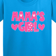 thumbnail image 4 of Inktastic Mama's Girl Pink with Hearts Youth T-Shirt, 4 of 5