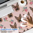 thumbnail image 2 of Long Mouse Pads for Desk,German Shepherd and Pioneer Flower Desk Mats on Top Of Desks, Desk Mouse Pad Extra Large with 3mm Non-Slip Base and Stitched Edge for Gaming,Office,Work,Home 47.3"x23.6", 2 of 6