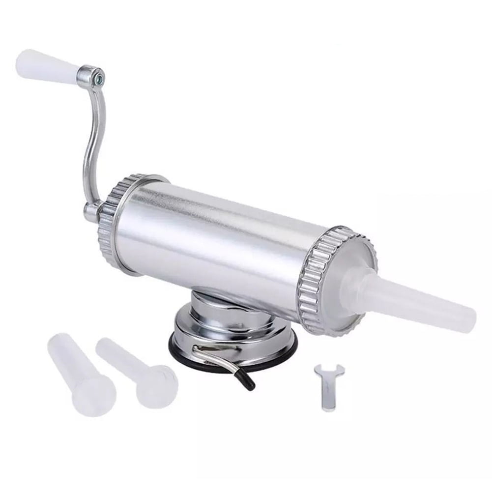 Sausage Filler Homemade Meat Stuffer Aluminum Manual Maker With Suction Base New