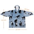 thumbnail image 7 of Catalonia Blanket Hoodie for Kids, Oversized Wearable Sherpa Sweatshirt Pullover for 7-16 yr Teens Youth, Kids Gift Idea, 7 of 7