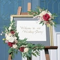 thumbnail image 4 of Arco de boda con flores, centro de mesa colgante rústico, guirnalda, letrero de bienvenida, guirnalda floral Estilo D, 4 of 7