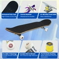 thumbnail image 2 of Complete Skateboards for Beginners,7 Layer Canadian Maple Double Kick Deck,31''Pro Cruiser Girl Hip Skate Board, 2 of 5