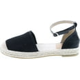 thumbnail image 2 of ANNA Becca-30 Womens Closed Toe Ankle Strap Espadrille Low Flat Platform Wedge Heel Sandal Slides Shoe, 2 of 7