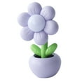thumbnail image 2 of Lámpara de mesa pequeña con planta en maceta, luces de flores de simulación, novedad, lámpara de noche con flores en maceta para regalos de cumpleaños Violeta, 2 of 8