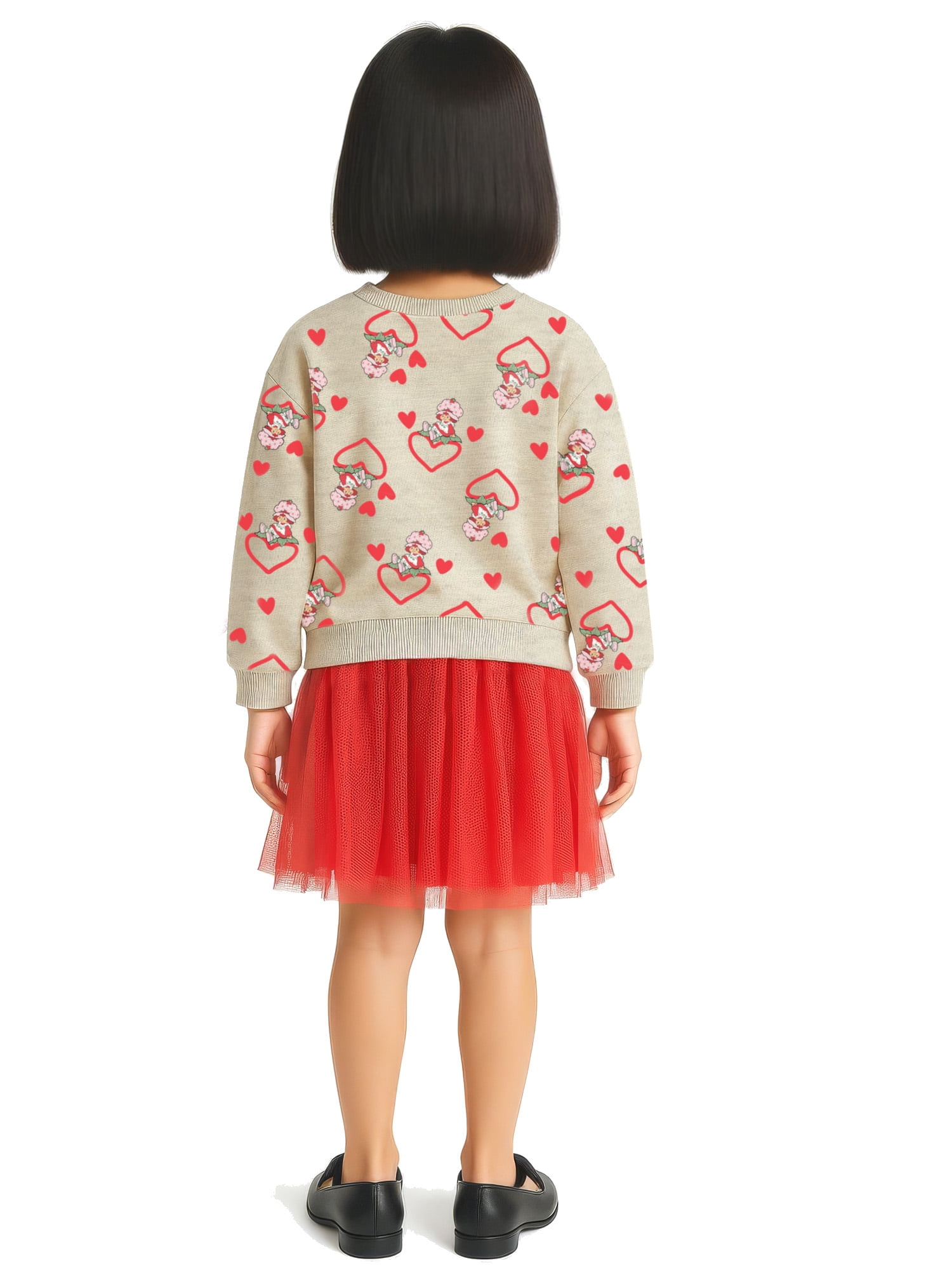 Strawberry Shortcake Girls Sweatshirt Tutu Dress, Sizes 4-12