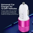 thumbnail image 4 of Car Charger,iPhone Car Charger Adapter with iPhone Charger Cable 10ft HAOANO QC3.0+2.4A Dual Port USB Fast Car Charger Compatible for iPhone Fast Charging Cable 10ft Cigarette Lighter Socket, 4 of 7