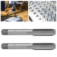 thumbnail image 1 of 2Pcs Set Metric Machine Tap High Speed Steel 3 Straight Flutes Screw Thread Tapping Tool Through Hole Metric Machine Taps Standard Thread Hand Thread Tap For Thick Steel Aluminum W, 1 of 8