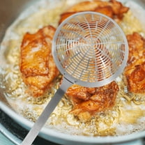 Masteelf Stainless Steel Slotted Spoon Skimmer Ladle Large Basting Spoon Serving Scoop Strainer Ladle For Buffet Banquet Kitchen Cooking