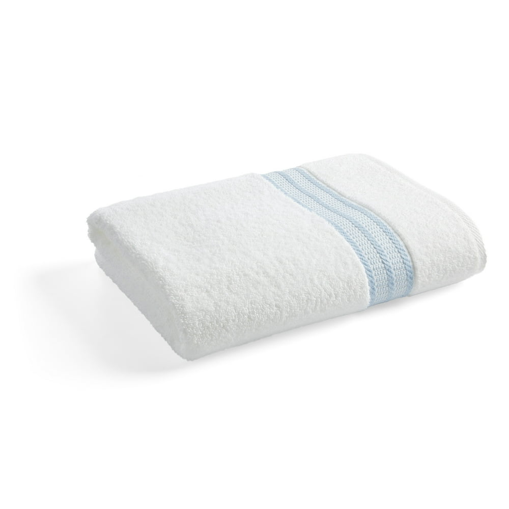 Better Homes & Gardens Bath Collection Single Bath Towel, White with