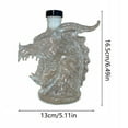 thumbnail image 3 of Vxdvou Whiskey Bottle with Spout, High Borosilicate Glass Liquor Bottle, Snake Design Bottle for Whiskey, Novelty Barware, Unique Glass Bottle for Home Bar & Collectible Display, 3 of 9
