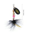 thumbnail image 2 of 10pcs Sequin Fishing Lures Spinnerbait Hard Metal Baits with Tackle Box, 2 of 7