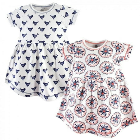 UPC: 0660168909968 | Yoga Sprout Baby and Toddler Girl Cotton Short-Sleeve Dresses 2pk  Bloom  0-3 Months