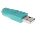 thumbnail image 1 of Adaptador USB macho a PS/2 hembra perfecl Teclado Ratón Convertidor Teal, 1 of 8