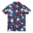 thumbnail image 4 of Men's USA 250th Anniversary Patriotic Stars Polo Shirt American Flag Style Casual Short Sleeve America 250 Merchandise, 4 of 6