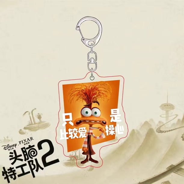 Llavero creativo de animación Pixar, equipo de Agente Especial eléctrico 2, accesorios colgantes para bolsa escolar