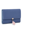 thumbnail image 1 of Cartera Mediana Cuero sintetico con detalle Hoja Azul Oscuro Malubero Malu864, 1 of 3