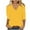ZA-Yellow, variant on Aboser 3/4 Length Sleeve Womens Tops Casual V Neck T Shirts Solid Color Basic Tees Summer Loose Fit Blouses Dressy Tunic Top Wine XL