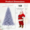thumbnail image 3 of Gymax 7.5 FT Artificial Tinsel Christmas Tree w/ 550 Lights 8 Modes 1300 Branch Tips, 3 of 10