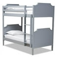 thumbnail image 1 of Baxton Studio Mariana Simple Size Gris Fini Bois Lit Superposé, 1 of 7