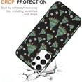 thumbnail image 4 of Christmas Black Print Phone Case for Samsung Galaxy S23+ 5G 6.6", with Aesthetics Pattern Design Soft TPU Silicone Xmas Cases, Shockproof Bumper Protector Camera Girls Women Cover, Tree Gift, 4 of 6