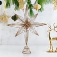 thumbnail image 4 of Fiudx Estrella Dorada Brillante para La Copa Del Árbol, Diseño Hueco de Metal 3D, Base Estable para La Copa Del Árbol, Decoración para Árbol de Navidad de Interior, Ideal para Fiestas de Oficina o Na, 4 of 7