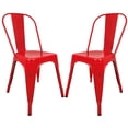 thumbnail image 1 of Silla Tolix Blanco Metal 2 Pzas Comedor Restaurante Exterior rojo, 1 of 9