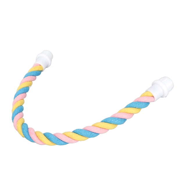 EOTVIA Rope Perch, Colorful Sturdy Bird Perch Rope Multipurpose Funny Easy To Install For Parakeets