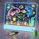 thumbnail image 1 of Tablero de dibujo LED YONHAN 16 recargable para niños con soporte, 1 of 8