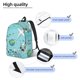 thumbnail image 3 of Disketp Travelling on Airplane print Canvas Backpack Lightweight Travel Daypack Student Rucksack Laptop Backpack-Small, 3 of 5