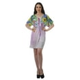 thumbnail image 2 of Moomaya Robes Décontractées pour Femmes Courtes Imprimées Robe Fluide à Col en V pour Femmes Grande Taille, 2 of 6