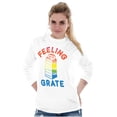 thumbnail image 4 of Feeling Grate Rainbow Cheese Grater Long Sleeve TShirt Men Women Brisco Brands X, 4 of 6