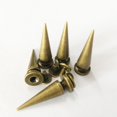 thumbnail image 3 of jifeng 10pcs Copper Cone Screwback Stud Leather Craft Rivets Bronze, 3 of 7