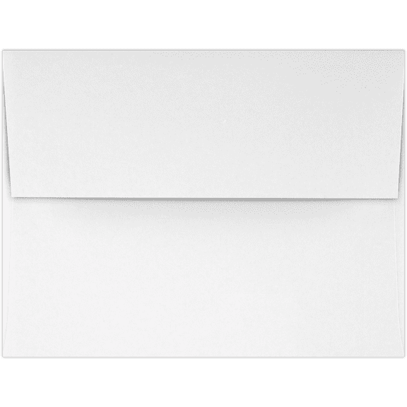 LUXPaper A2 Invitation Envelopes, 4 3/8 x 5 3/4, Strathmore Premium Wove, 80lb, Ultimate White, 500 Pack
