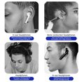 thumbnail image 3 of Monstrate Auricular compatible con Bluetooth para adultos con caja de carga Auriculares con micrófono recargable con cancelación de ruido Cables de audio/vídeo Blanco, 3 of 6