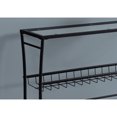 thumbnail image 4 of Monarch Specialties Accent Table - 42"L, Black, Tempered Glass Hall Console, 4 of 5