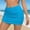 A340 Sky Blue, variant on Xdegoge Swimwear for Women Bottoms High Waisted Ruched Mini Skirt Bathing Suit Bottoms Solid Gathered Tummy Control Slimming Pool Party