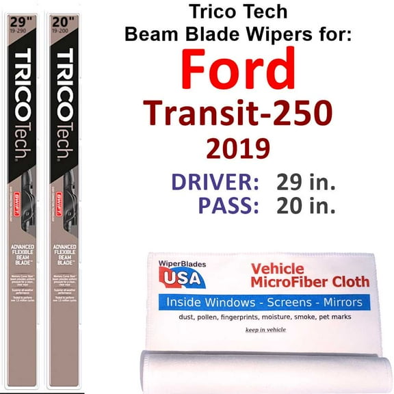 2019 Ford Transit-250 Beam Blade Wipers (Set of 2)