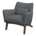 thumbnail image 1 of Fauteuil d'Appoint en Tissu Gris Foncé Style Mobilier Moderne Mi-Siècle Gatsby, 1 of 8