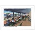 thumbnail image 2 of Art.com Hampton Beach, NH, Listening to the Band on the Casino Veranda Scene Art Print by Lantern Press, White Frame Wall Art, 29" x 21", 2 of 5