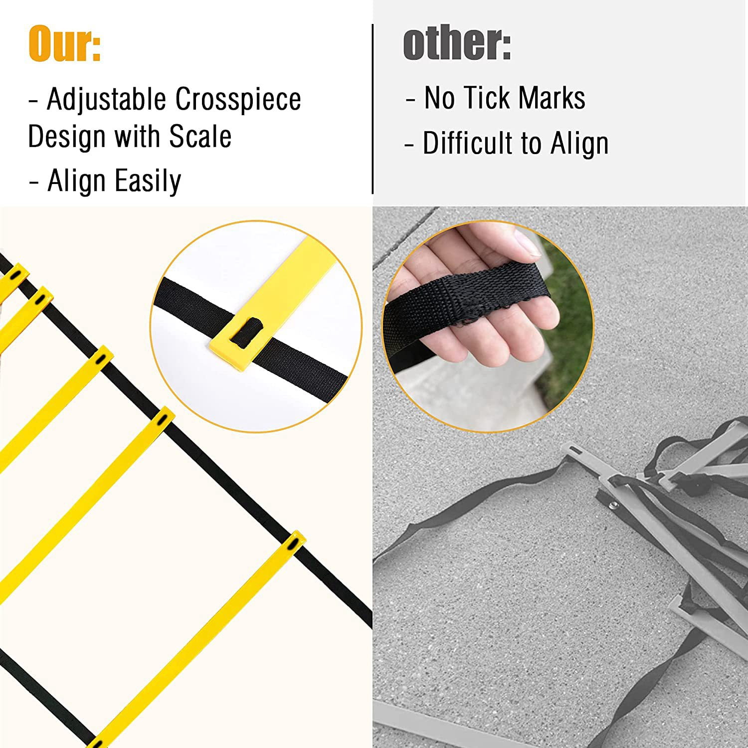 Sports Speed Agility Training Set 12 Disc Cones 4 Steel Stakes and Agility Ladder for Football Basketball Rugby Track