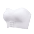 thumbnail image 3 of Sujetador push up de talla grande para mujer, sin tirantes y con gran pecho, antideslizante, top de tubo, sujetador Pure Desire, blanco, sin costuras, inalámbrico, 3 of 3