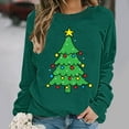 thumbnail image 4 of Taylonsss Chandail en Molleton de Noël à Col Rond pour Femmes Manches Longues Chandail Décontracté pour Hiver et Printemps Usage Quotidien, 4 of 5