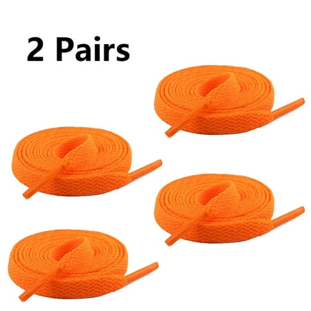 Estbridge 2 Pair Flat Shoe laces Shoelaces for Athletic Running Sneakers Shoes Boot Strings