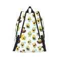 thumbnail image 2 of Honeii Funny Avocado In Mexican Clothes Print Canvas College Laptop Backpack, Durable Rucksack Travel Notebook Bag School Backpack Book Bag for Men Women-Small, 2 of 7