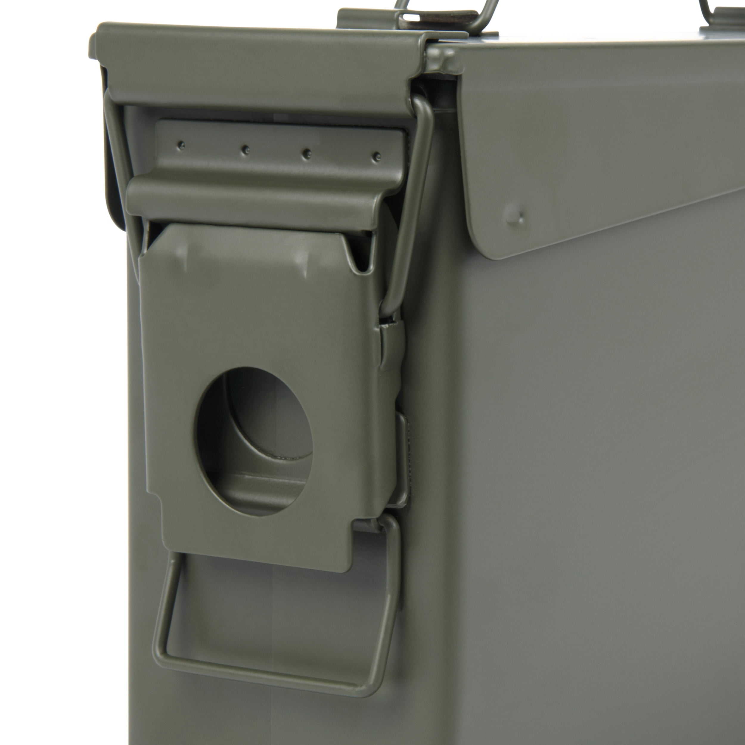 Allen Company Classic Steel Ammo Box - Large, Lockable, And Waterproof Ammo Storage For .30 Cal. - Shooting Accessories - Army Green Metal Container