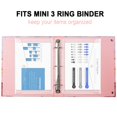5.5x8.5 Binder Pockets 12 Pack Poly Mini Pocket 7-Hole Punched ...